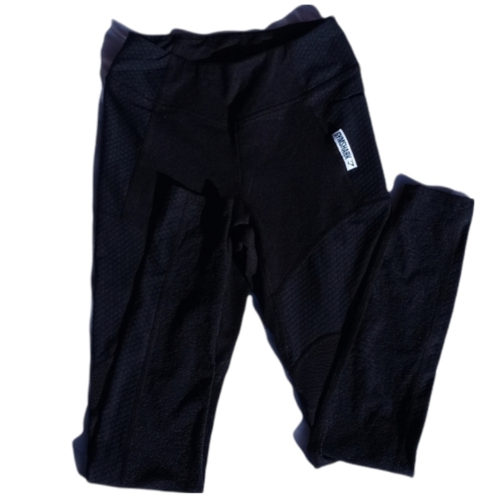 Gymshark thick workout leggings size extra small black